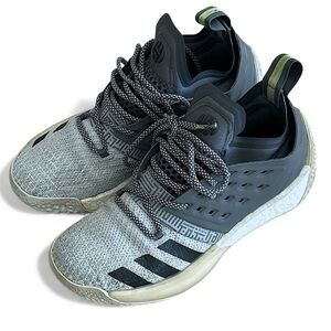 Adidas HARDEN VOL 2 CONCRETE SNEAKERS Gray/Black Harden Size 6.5